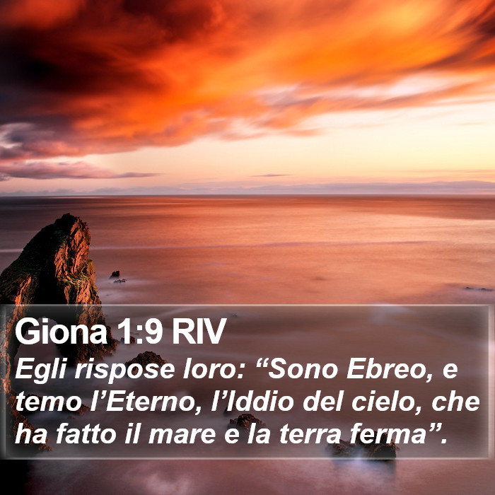 Giona 1:9 RIV Bible Study