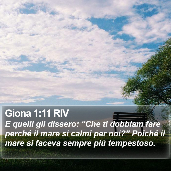 Giona 1:11 RIV Bible Study