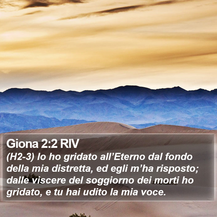 Giona 2:2 RIV Bible Study