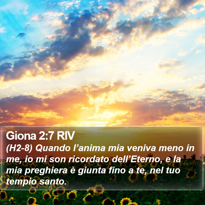 Giona 2:7 RIV Bible Study