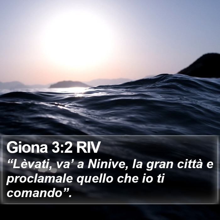 Giona 3:2 RIV Bible Study