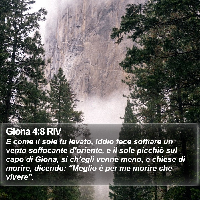 Giona 4:8 RIV Bible Study