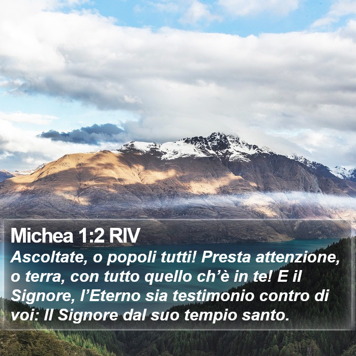 Michea 1:2 RIV Bible Study