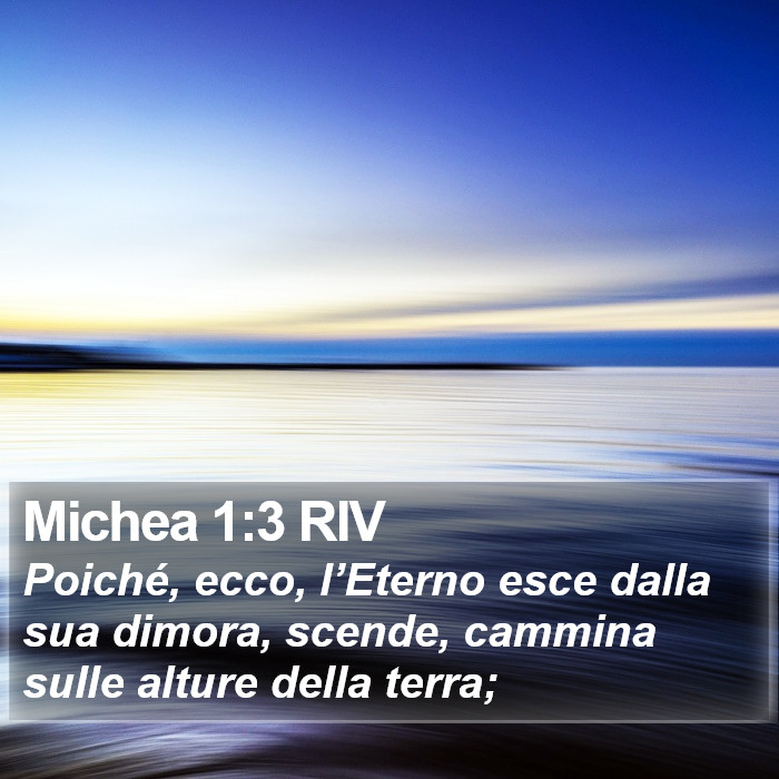 Michea 1:3 RIV Bible Study