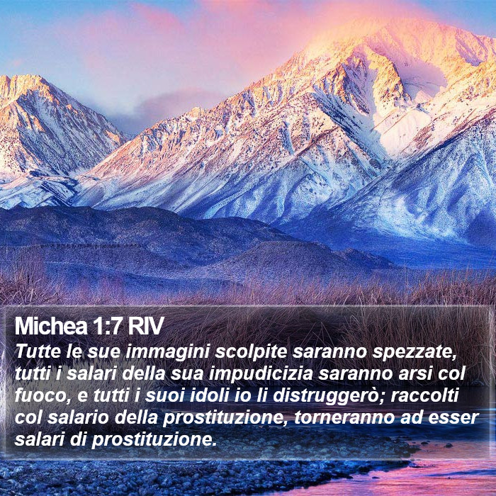 Michea 1:7 RIV Bible Study