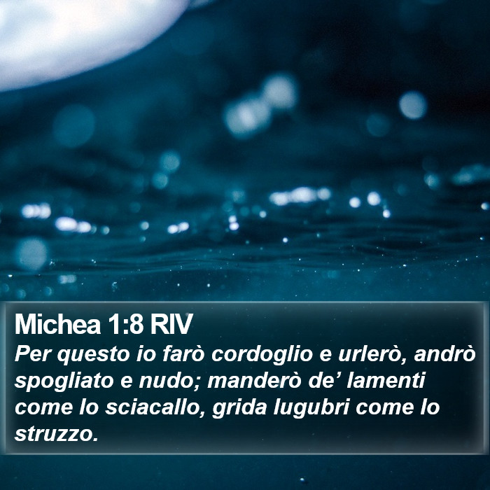 Michea 1:8 RIV Bible Study