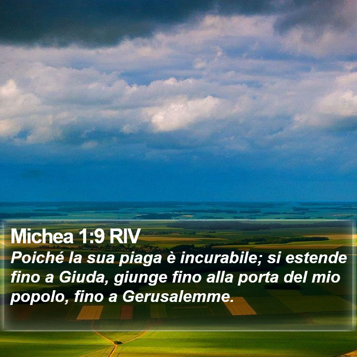 Michea 1:9 RIV Bible Study