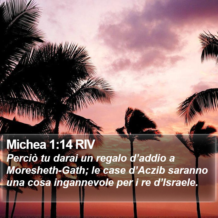 Michea 1:14 RIV Bible Study