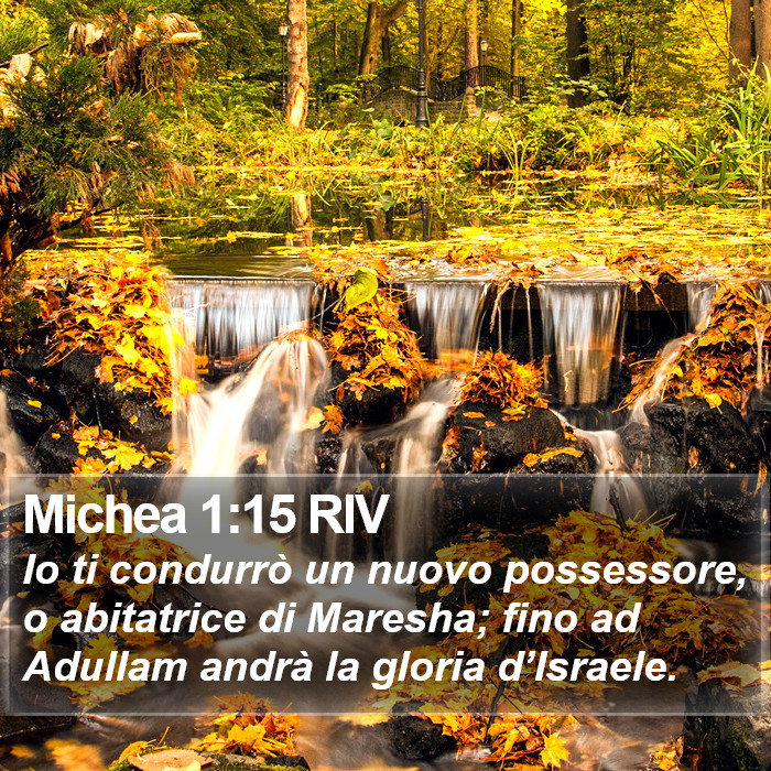 Michea 1:15 RIV Bible Study