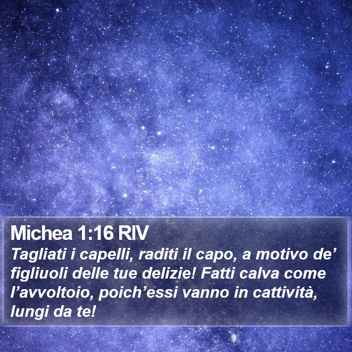 Michea 1:16 RIV Bible Study