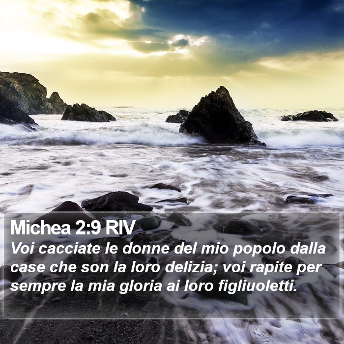 Michea 2:9 RIV Bible Study