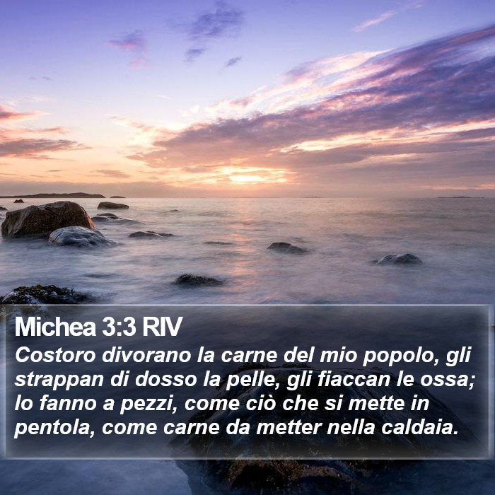 Michea 3:3 RIV Bible Study