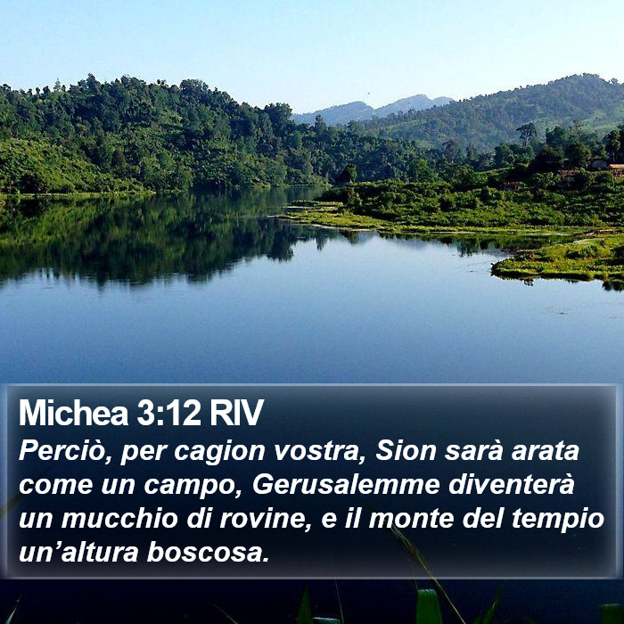 Michea 3:12 RIV Bible Study