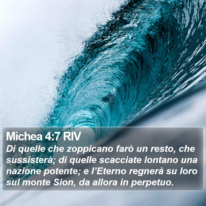 Michea 4:7 RIV Bible Study
