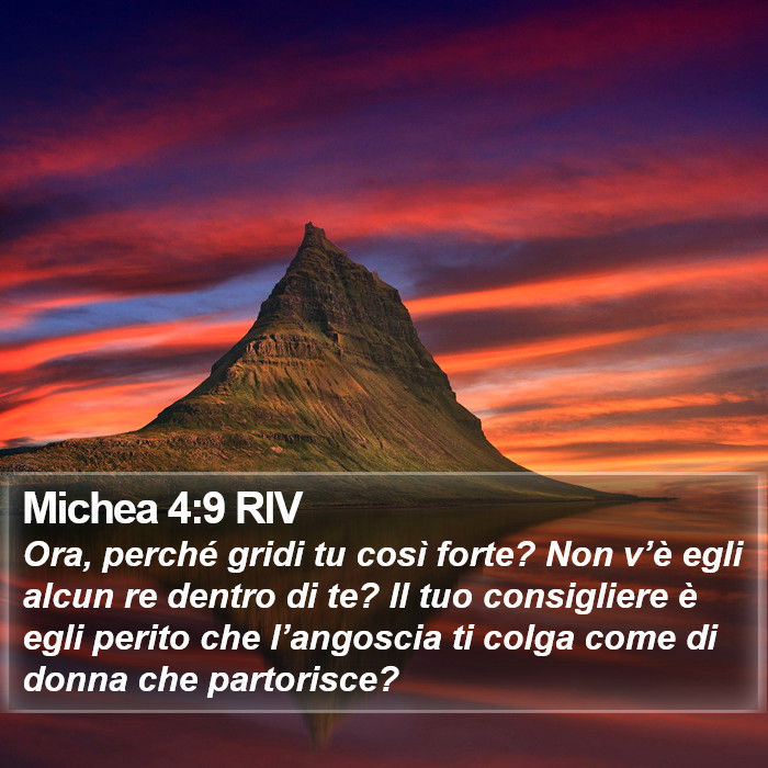 Michea 4:9 RIV Bible Study