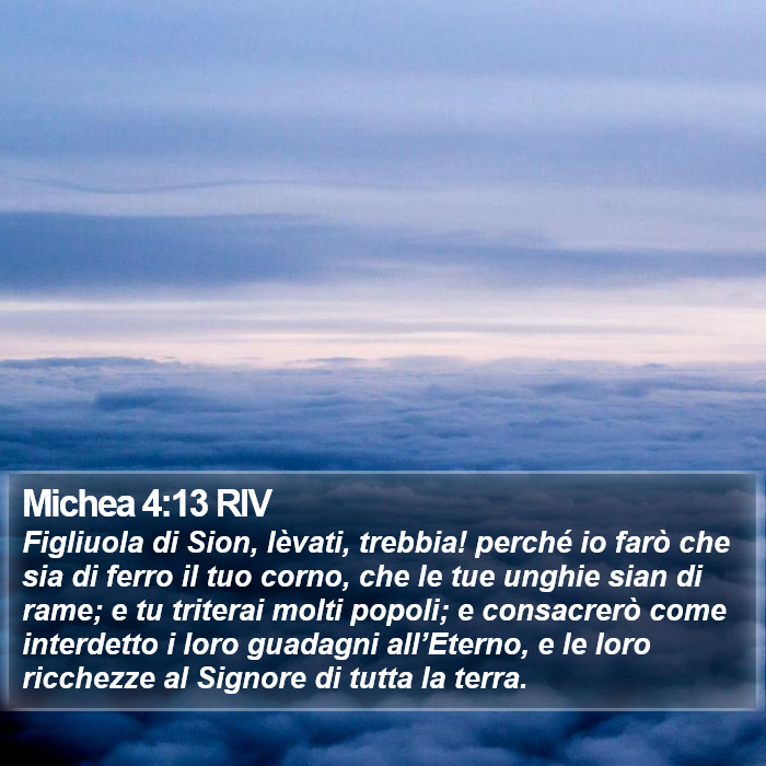 Michea 4:13 RIV Bible Study