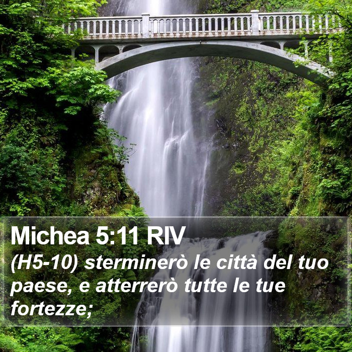 Michea 5:11 RIV Bible Study