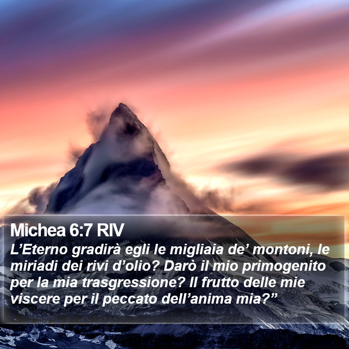 Michea 6:7 RIV Bible Study