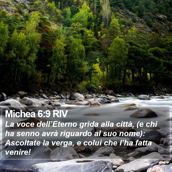 Michea 6:9 RIV Bible Study