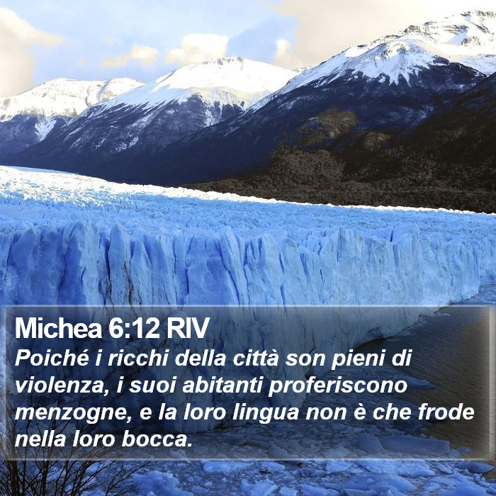 Michea 6:12 RIV Bible Study