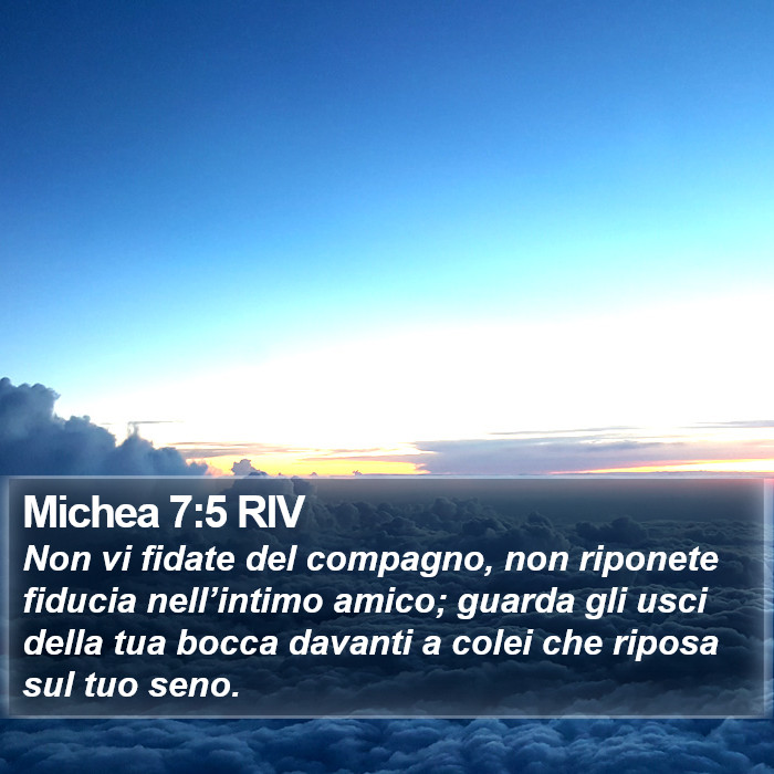 Michea 7:5 RIV Bible Study