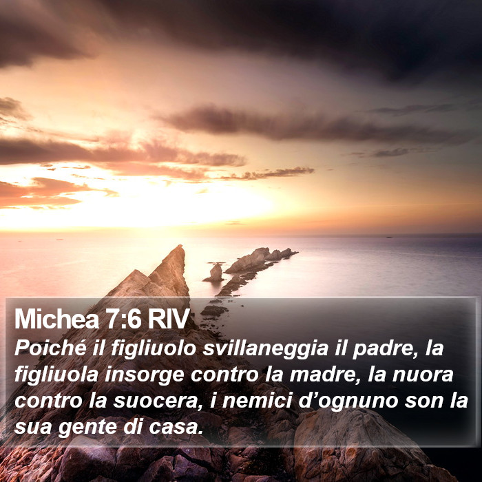 Michea 7:6 RIV Bible Study