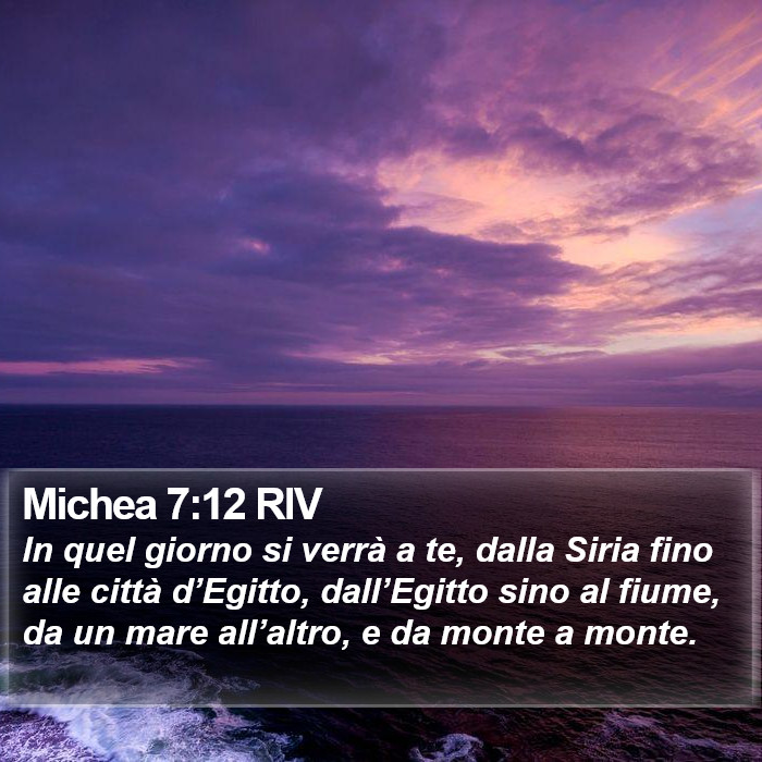 Michea 7:12 RIV Bible Study