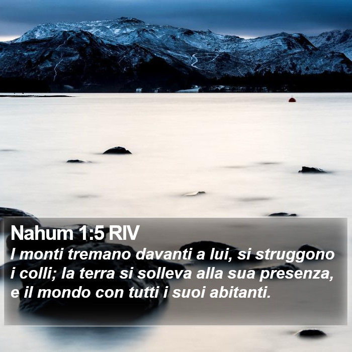 Nahum 1:5 RIV Bible Study