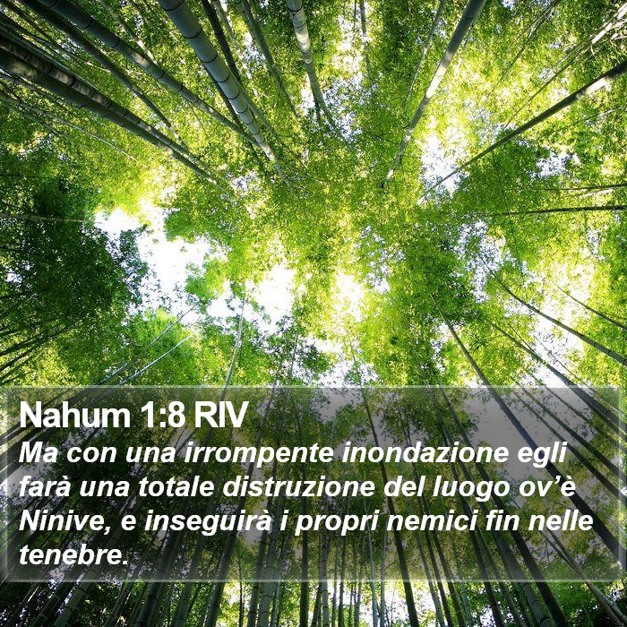 Nahum 1:8 RIV Bible Study