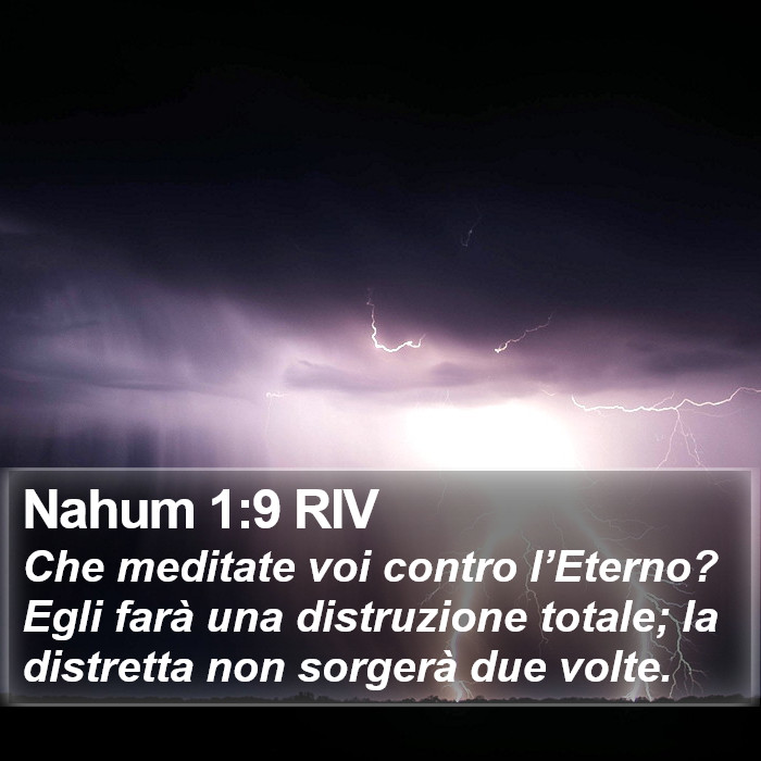 Nahum 1:9 RIV Bible Study