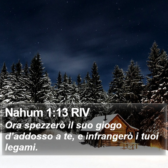 Nahum 1:13 RIV Bible Study