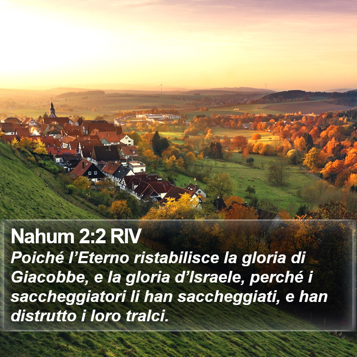 Nahum 2:2 RIV Bible Study