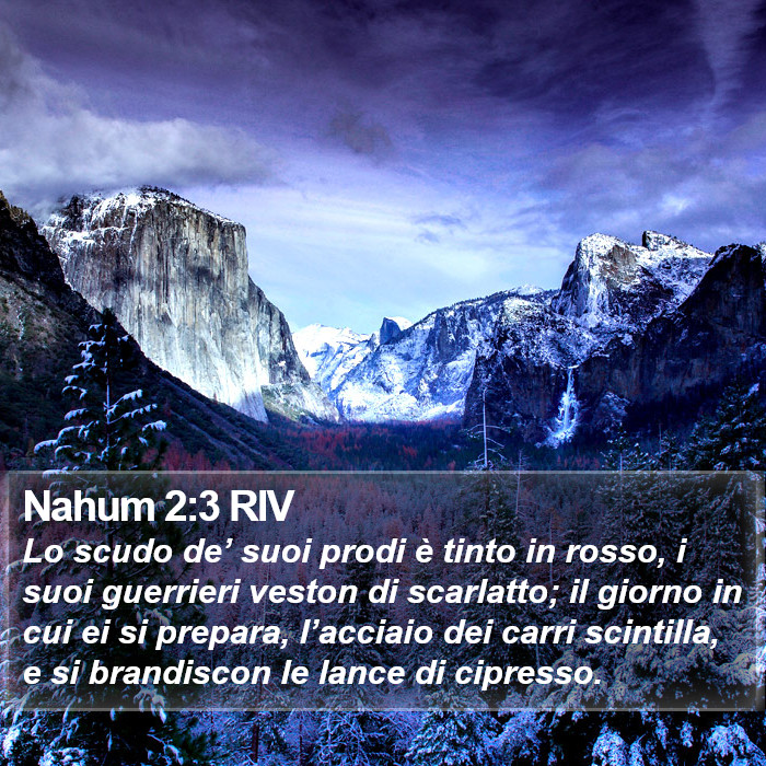 Nahum 2:3 RIV Bible Study