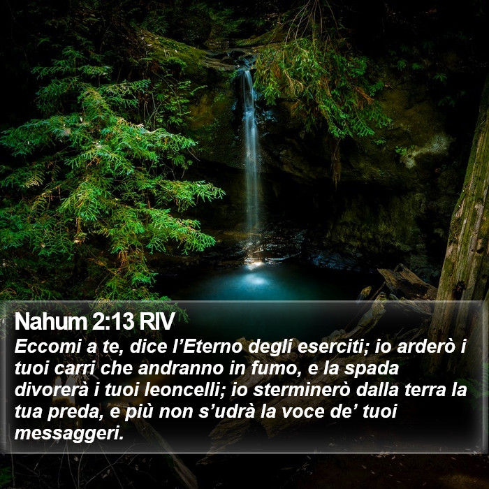 Nahum 2:13 RIV Bible Study