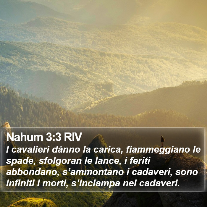 Nahum 3:3 RIV Bible Study