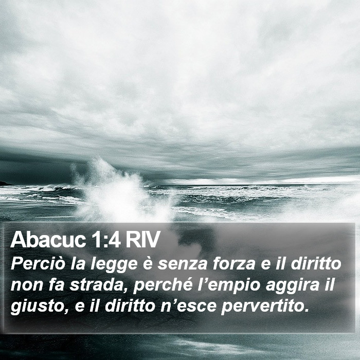 Abacuc 1:4 RIV Bible Study