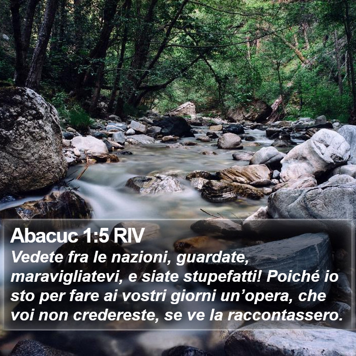 Abacuc 1:5 RIV Bible Study