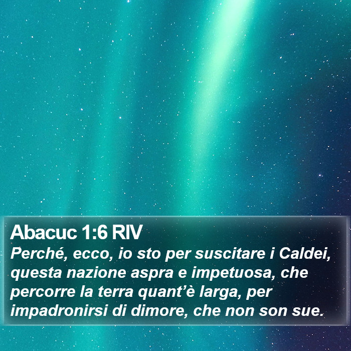 Abacuc 1:6 RIV Bible Study