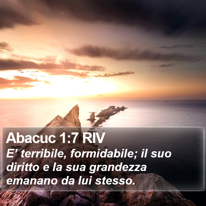 Abacuc 1:7 RIV Bible Study