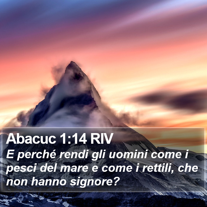 Abacuc 1:14 RIV Bible Study