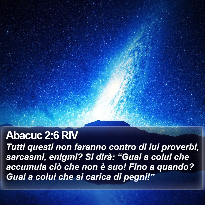 Abacuc 2:6 RIV Bible Study