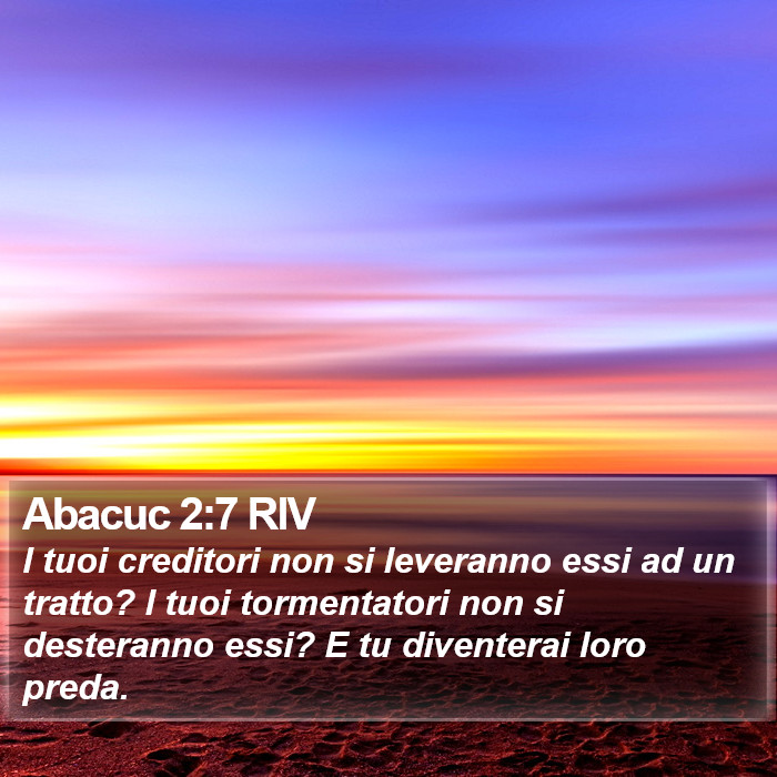 Abacuc 2:7 RIV Bible Study