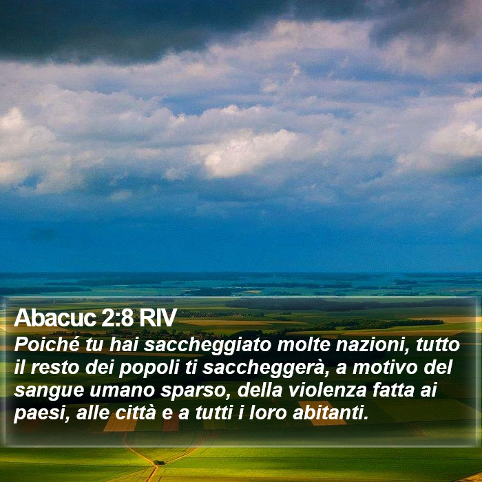 Abacuc 2:8 RIV Bible Study