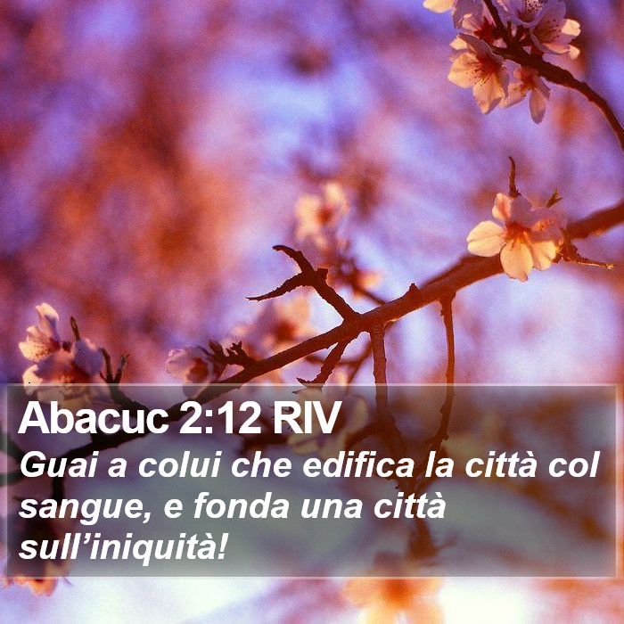 Abacuc 2:12 RIV Bible Study