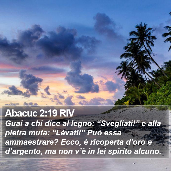 Abacuc 2:19 RIV Bible Study