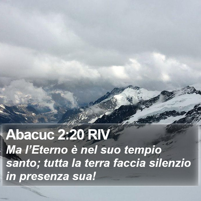 Abacuc 2:20 RIV Bible Study