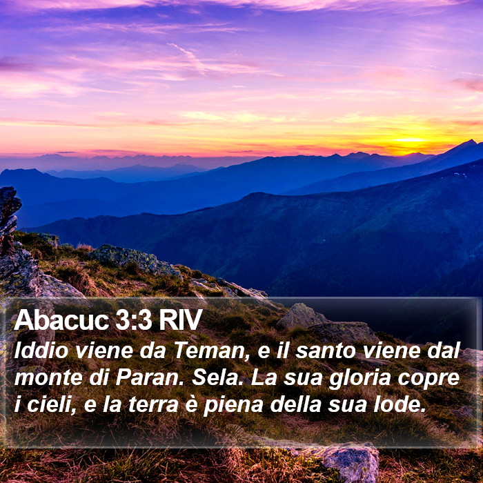 Abacuc 3:3 RIV Bible Study