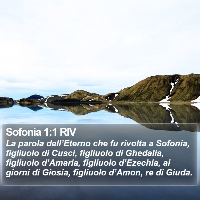 Sofonia 1:1 RIV Bible Study