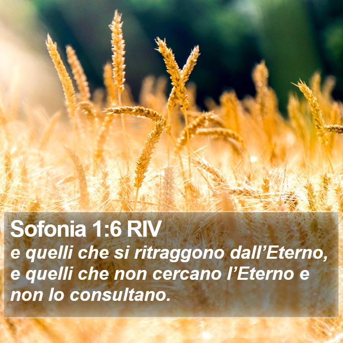 Sofonia 1:6 RIV Bible Study