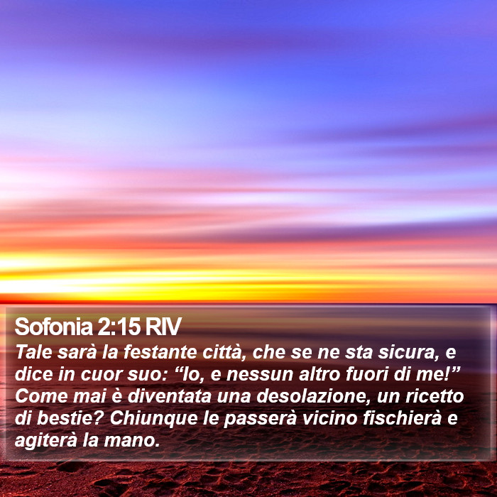 Sofonia 2:15 RIV Bible Study